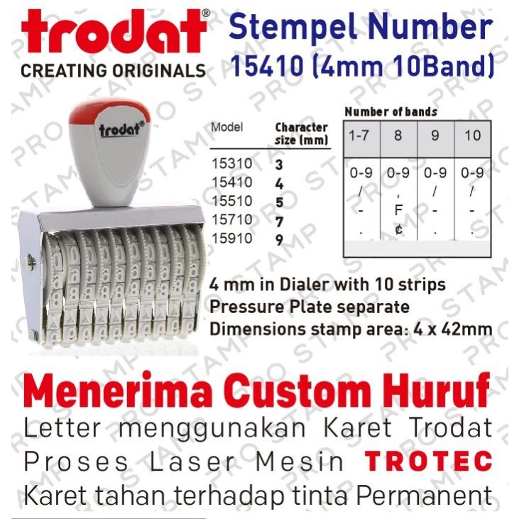 

Stempel Trodat Number 15410
