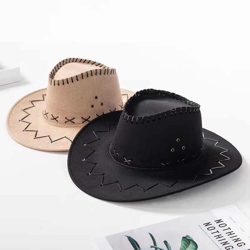 BERKAT- Topi Koboy / Topi Cowboy Amerika Laken Dewasa Pria Wanita Unisex - Topi Koboy