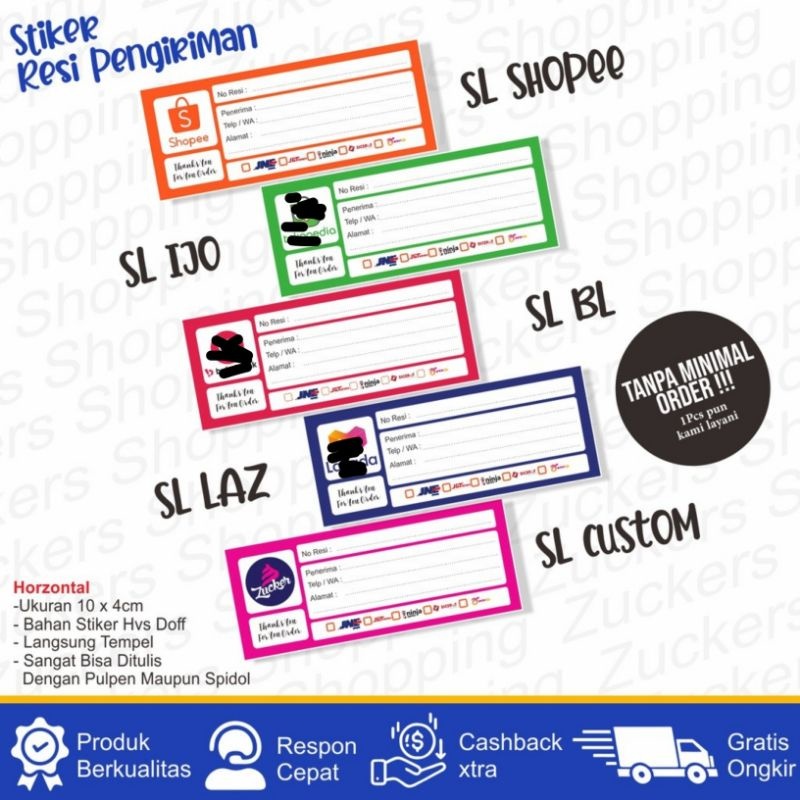 

Stiker Pengiriman resi Olshop Stiker label resi pengiriman Sticker Resi label pengiriman olshop 4x10cm