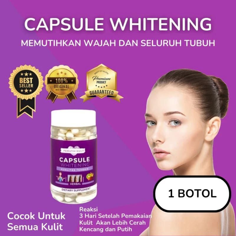 KAPSUL WHITENING|KAPSUL PEMUTIH BADAN