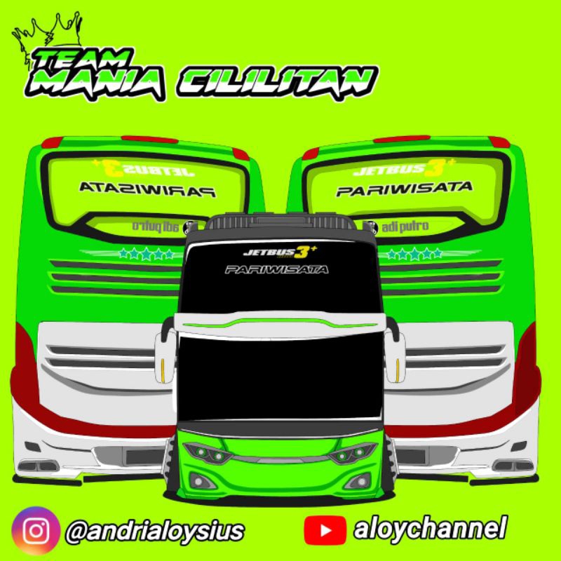 

STICKER CILILITAN HIJAU KOTAK