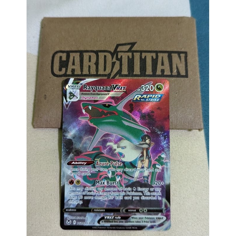 Pokemon TCG Silver Tempest - TG20 Rayquaza VMax Secret Rare