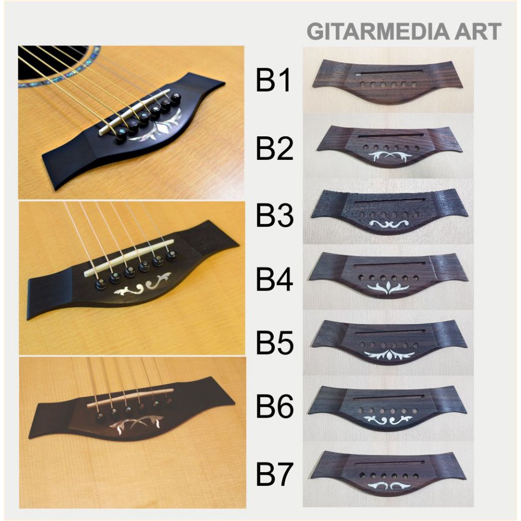 BRIDGE GITAR TAYLOR - JEMBATAN GITAR TAYLOR - BLOK GITAR TAYLOR - TAYLOR GUITAR BRIDGE