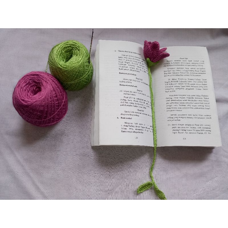 

Pembatasbuku rajut#bagcharmcrochet#bookmark#markahbuku