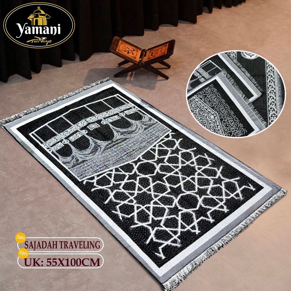 Sajadah travelink perlengkapan sholat sajadah sulam cocok buat sauvenir oleh2 haji dan umbroh