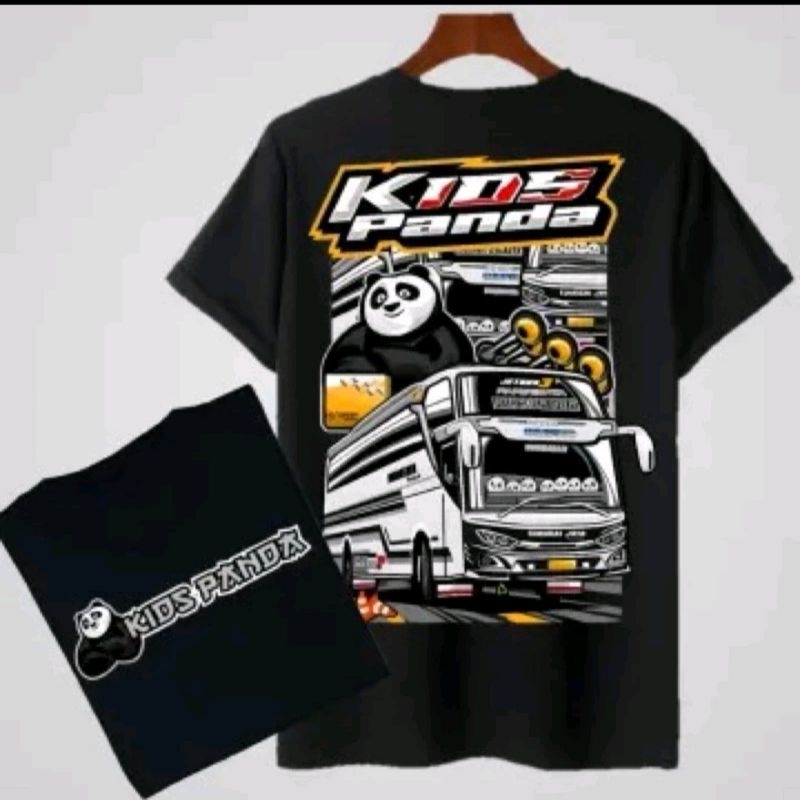 Kaos anak bus kids panda baju anak bus