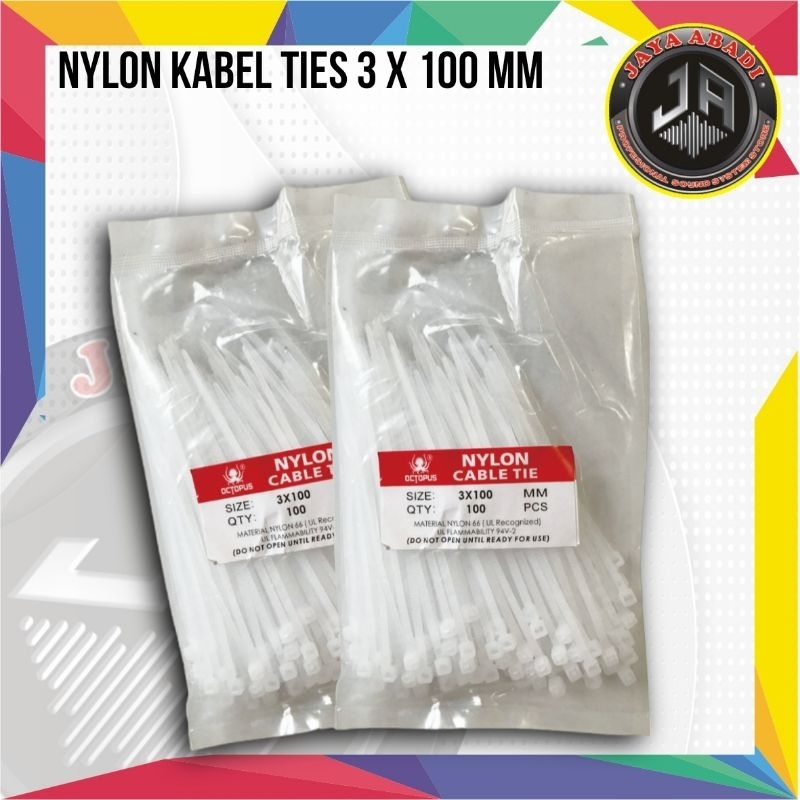 

NYLON KABEL TIES 3 X 100MM KUAT DAN TIDAK MUDAH PUTUS ORIGINAL IMPORT