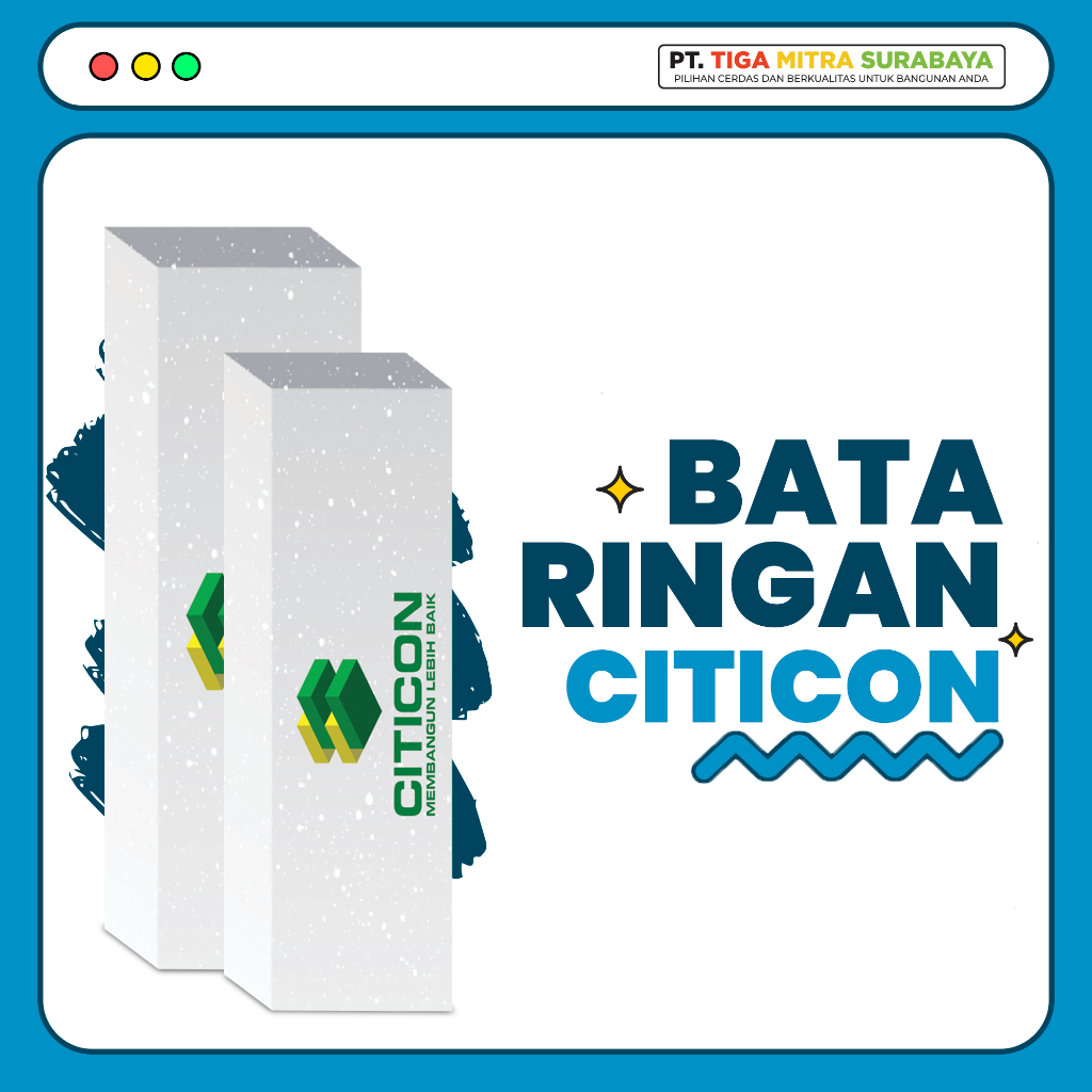 Bata Ringan Citicon -- Free 3 zak semen
