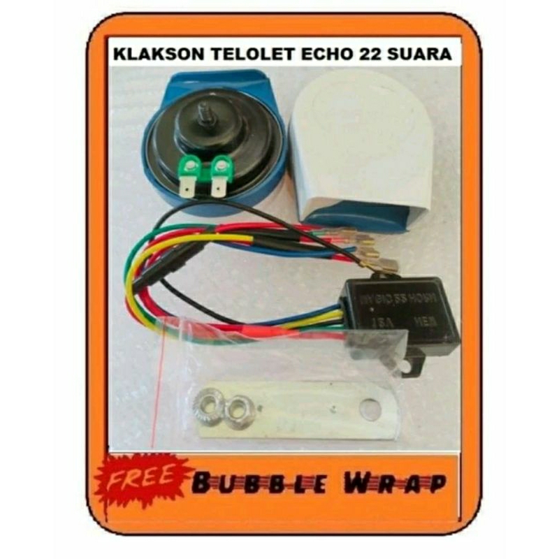 Klakson Telolet Echo 22 Suara untuk Motor Mobil