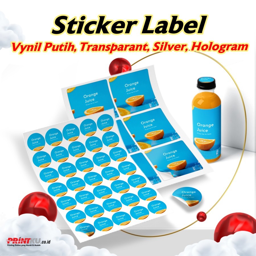 

STICKER VINYL PUTIH/ STICKER BULAT/ STICKER KOTAK ROUNDED/ STICKER LABEL KEMASAN / STICKER MAKANAN / STICKER BOTOL MINUMAN / STICKER TOPLES KUE KERING MURAH