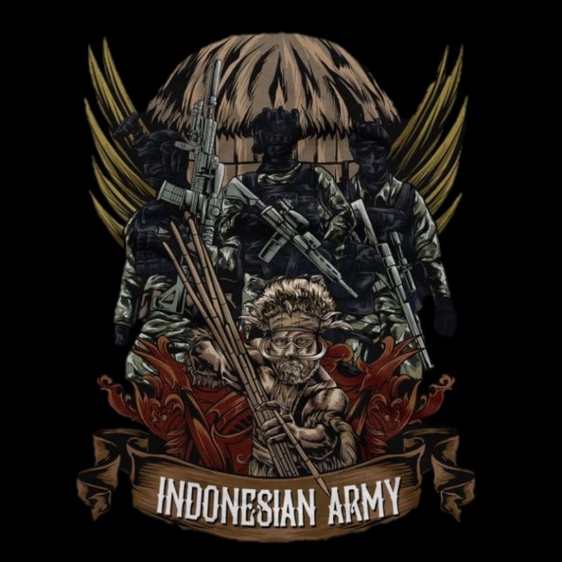 Kaos Indonesia army