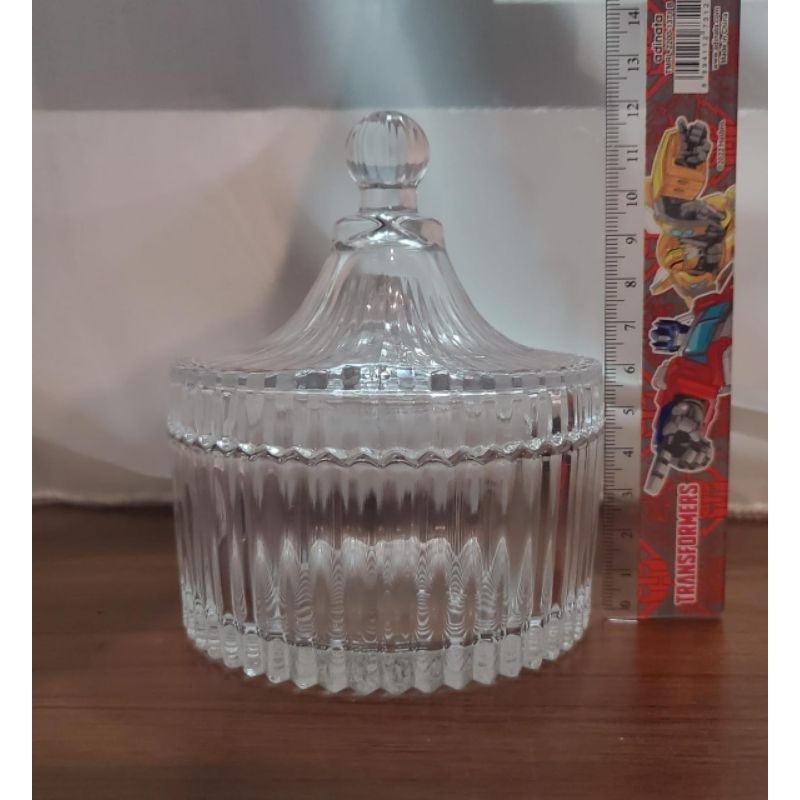 Crystal glass jar/candle jar/Candy jar/lilin/kristal/permen/hampers/souvenir/