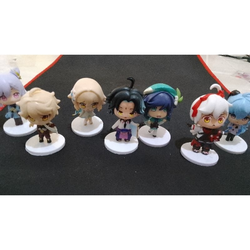 Genshin impact action figure mini figure mainan genshin impact miniature anime cosplay genshin