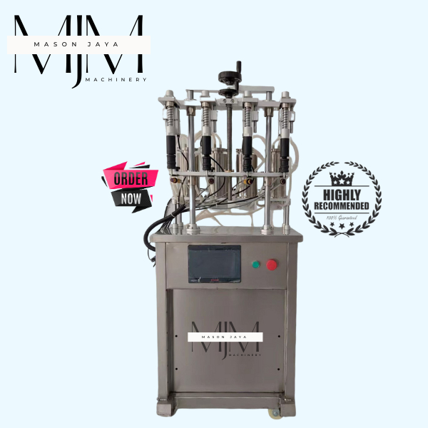 4 Head Manual Mesin Filling Parfum / Perfume Liquid Filling Machine