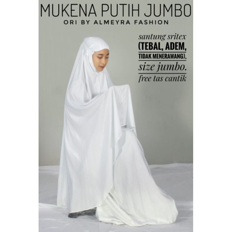 MUKENA PUTIH JUMBO