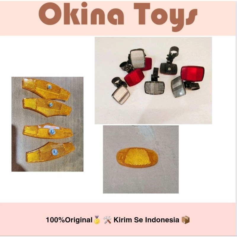 Reflektor Sepeda MTB , BMX Mata Kucing Jari Jari Sepeda, kelap kelip