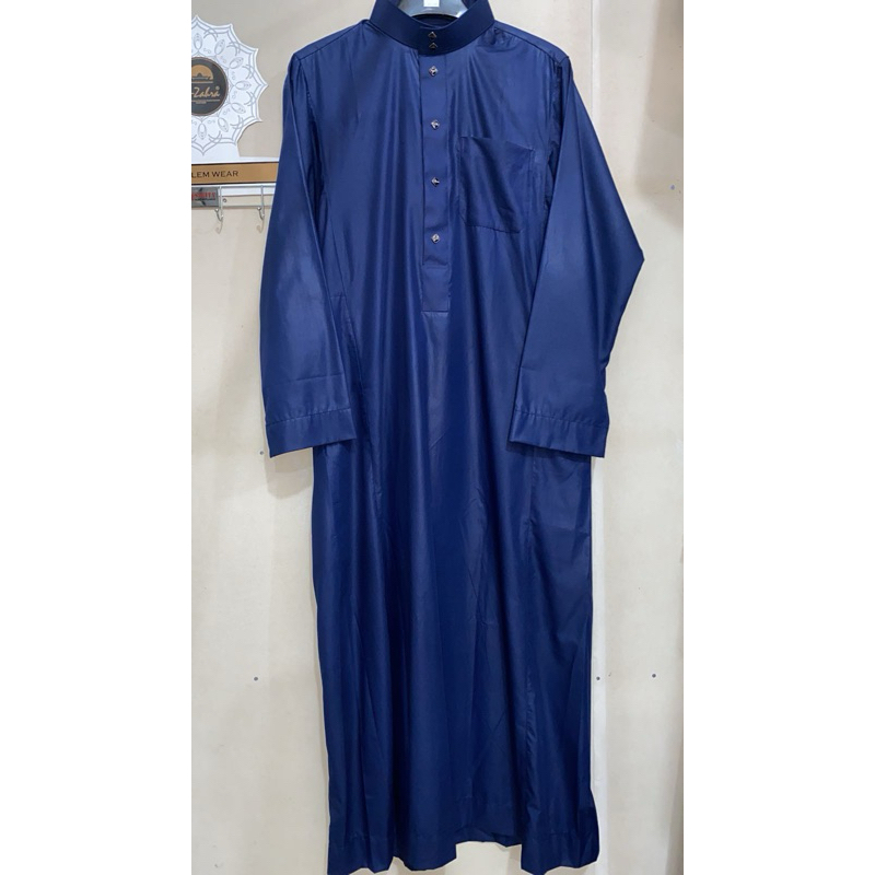 Gamis Putih Pria Dewasa - Allebas lengan panjang