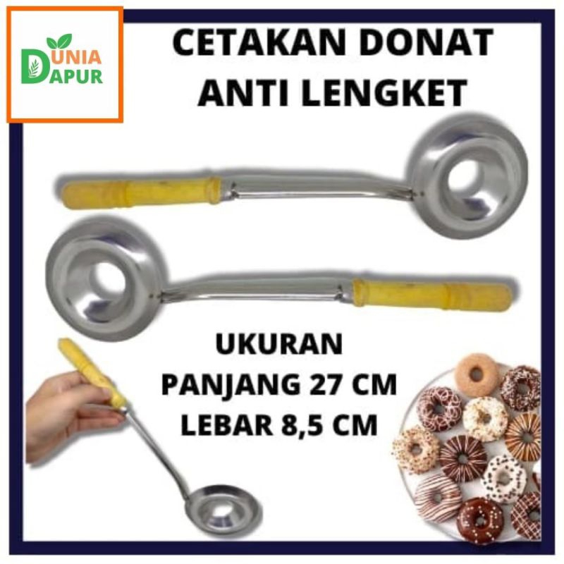 CETAKAN DONAT CAIR ANTI LENGKET