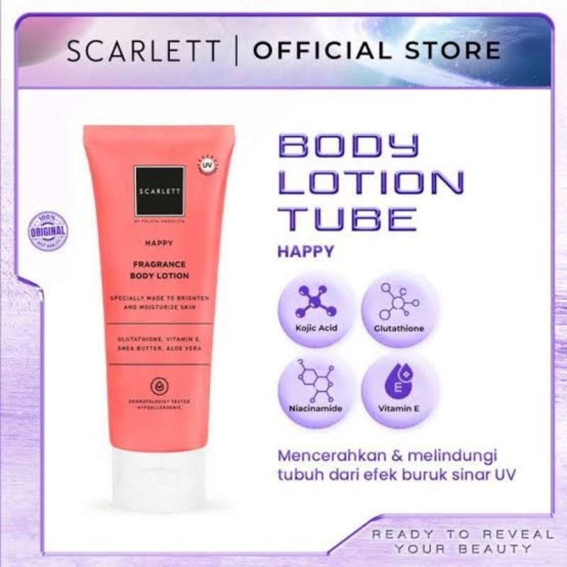 SCARLETT BODY LOTION TUBE
