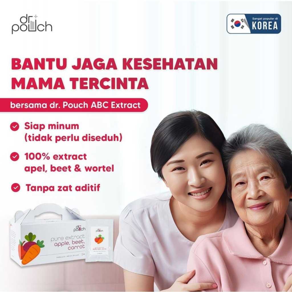 

Ay00! DrPouch Korean ABC Extract (Apple, Beet, Carrot) - Isi 30 Sachet