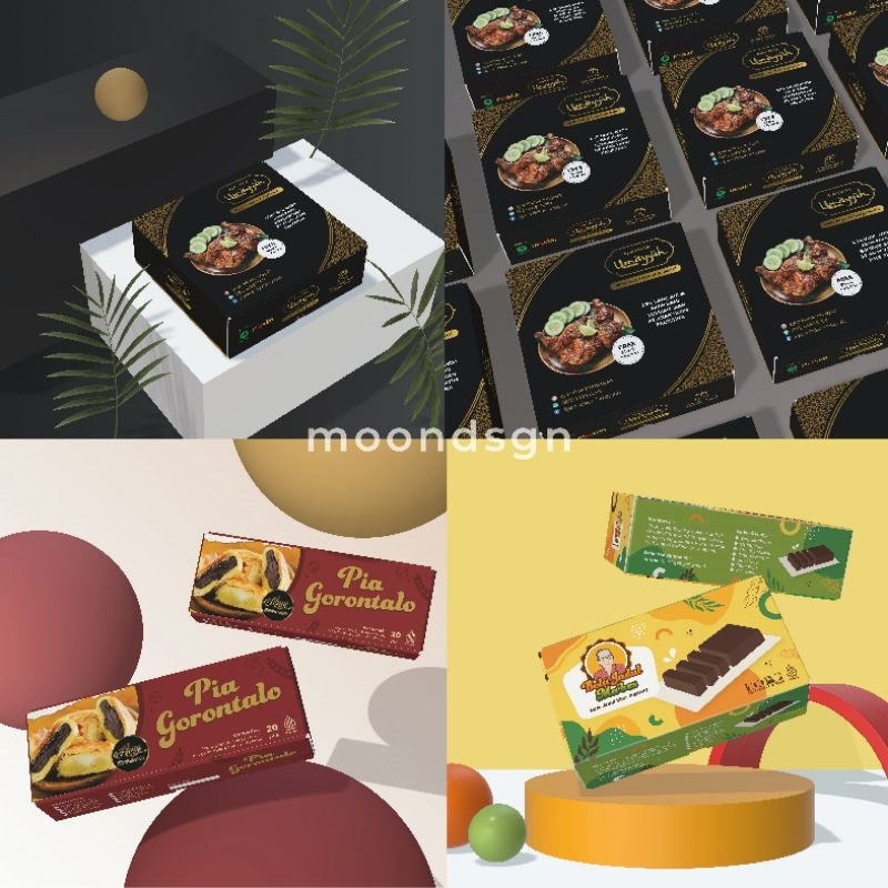 JASA DESAIN PACKAGING KEMASAN BOX / DUS MAKANAN PRODUK