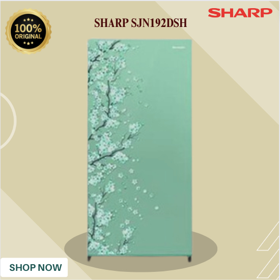 KULKAS SHARP  2 PINTU SJN192DSH 175L/SJN-192DSH/SJN 192DSH/SHARP KULKAS 175L ORIGINAL BERGARANSI