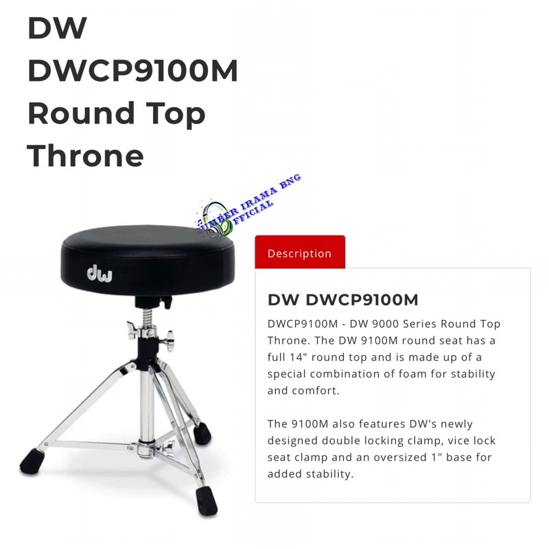 DW DWCP9100M ROUND TOP THRONE - BANGKU DRUM