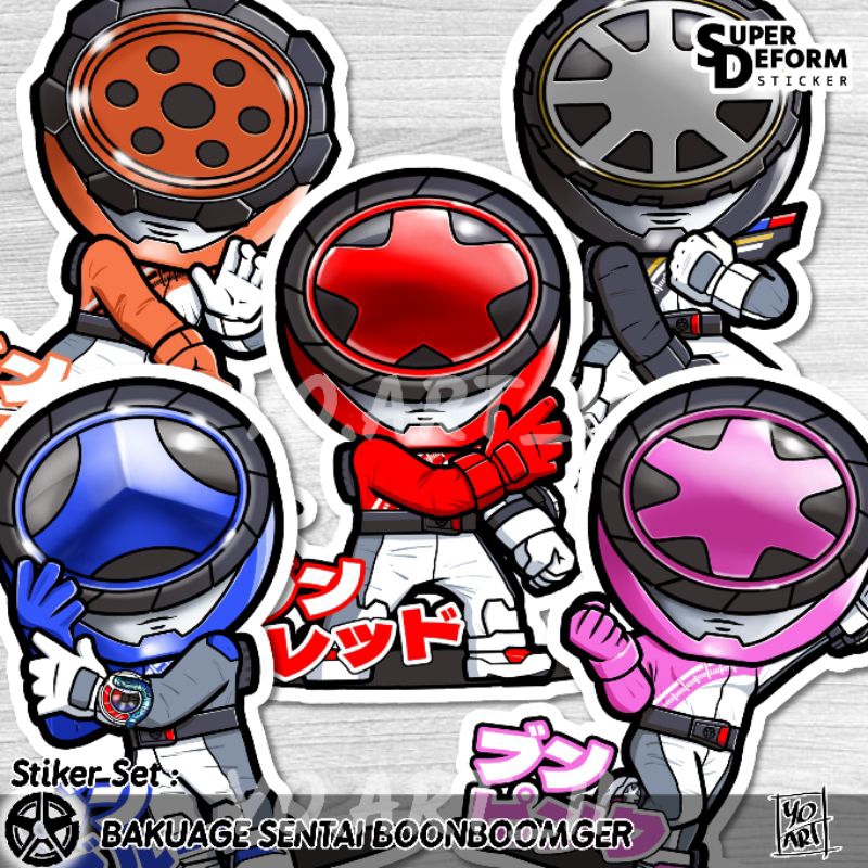 

Stiker Set - Super Sentai Series vol.48 - Bakuage Sentai BOONBOOMGER