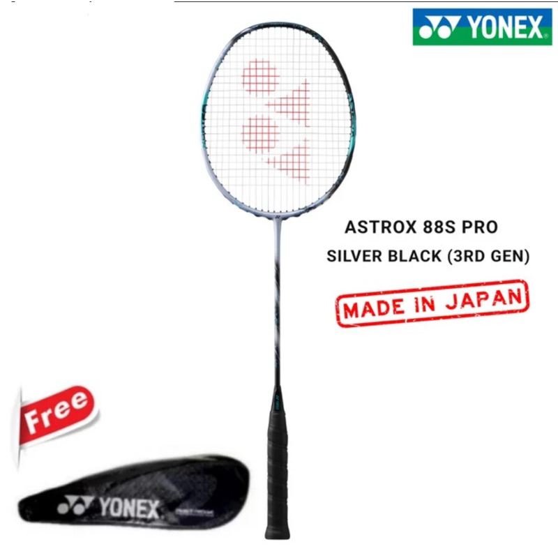Raket Badminton Yonex Astrox 88S Pro / Astrox 88 S Pro 3rd Gen Silver Black
