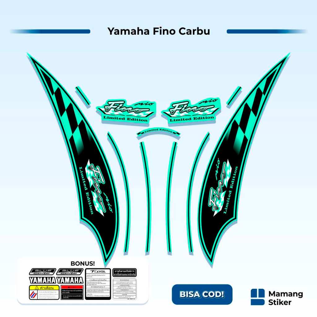 Striping Fino Karbu Classic Variasi (38) Thailand Vietnam 2012 2013 Full Body 125 Fino Lama