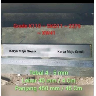 plat baja bahan pisau golok grade k460 bohler