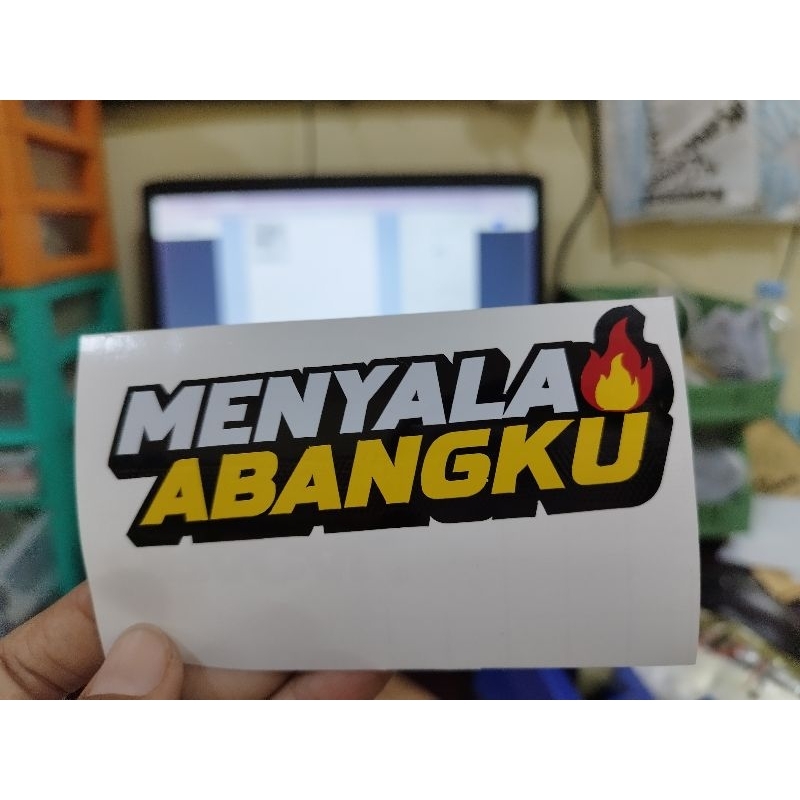 

Cutting Sticker Stiker Menyala Abangku