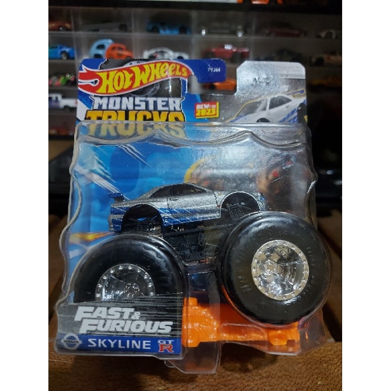 hot wheels monster truck nissan skyline
