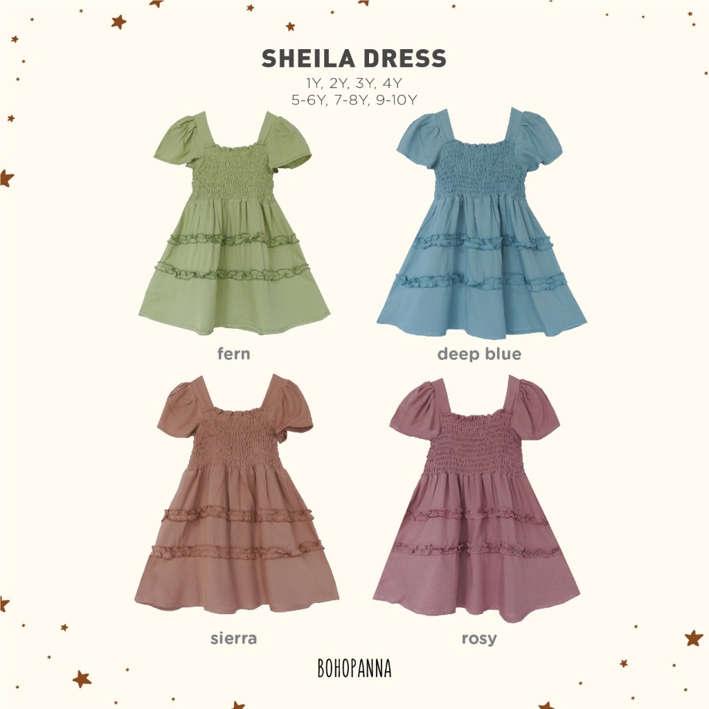 BOHOPANNA SHEILA DRESS BOHOPANNA SHORT DRESS BOHOPANNA DRESS ANAK DISNEY