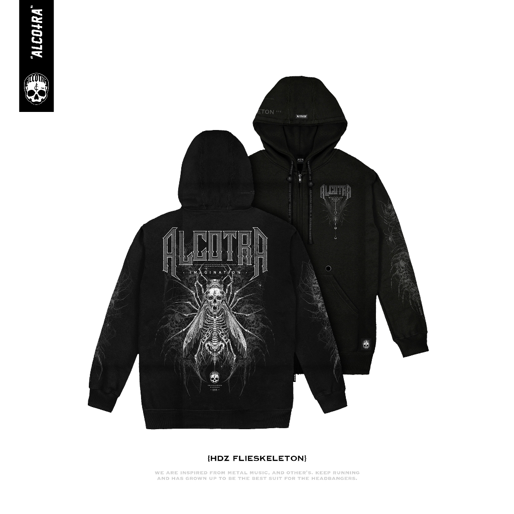HDZ FLIESKELETON // HOODIES ZIPPER FLIESKELETON // HOODIE ZIPPER ALCOTRA