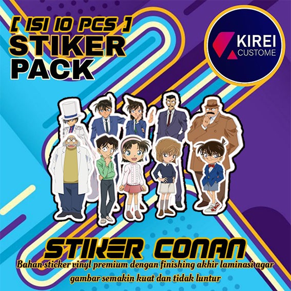 STICKER DETECTIVE CONAN 1 PACK