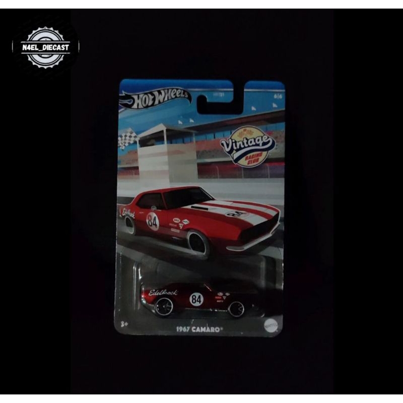 Hotwheels Vintage RACING CLUB 1967 CAMARO RARE