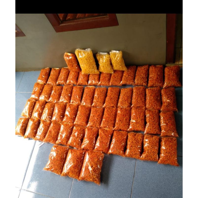 

1/4makroni keriuk daun jeruk/makroni pedas/cemilan piral/guih renyah nikmat