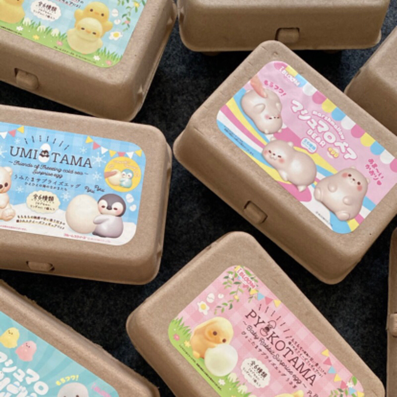 ((BUKAN SQUISHY)) Box Ibloom Egg Pyokotama Marmo Piyotama Umitama Hamutama Squishy