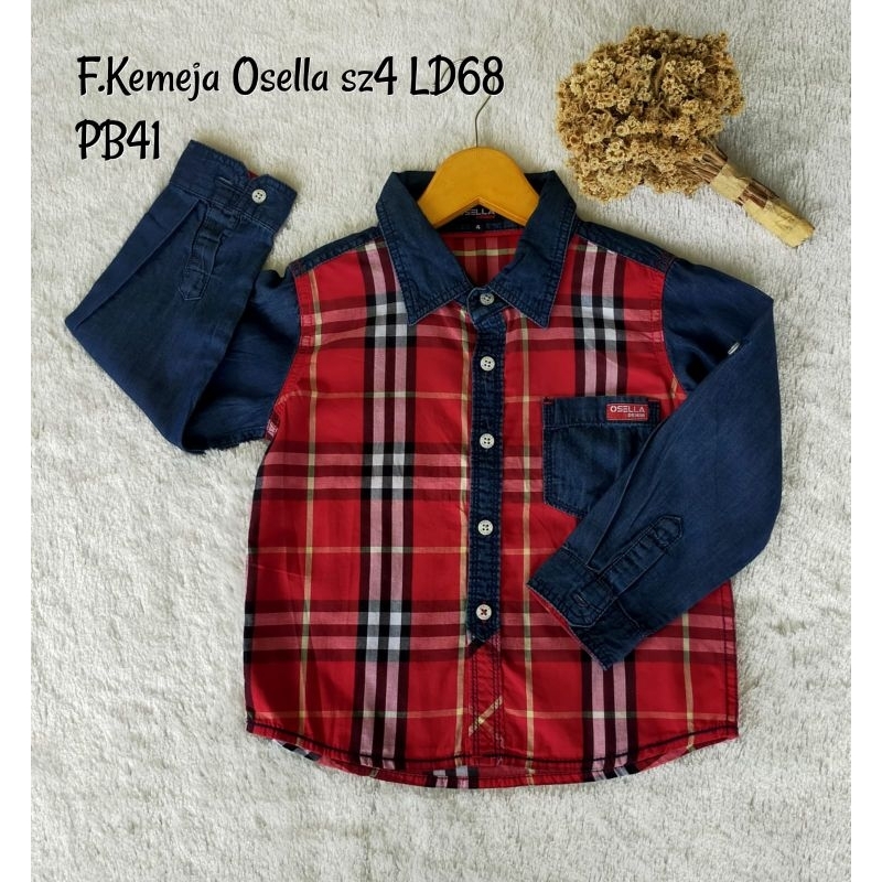 KEMEJA OSELLA KIDS LENGAN PANJANG