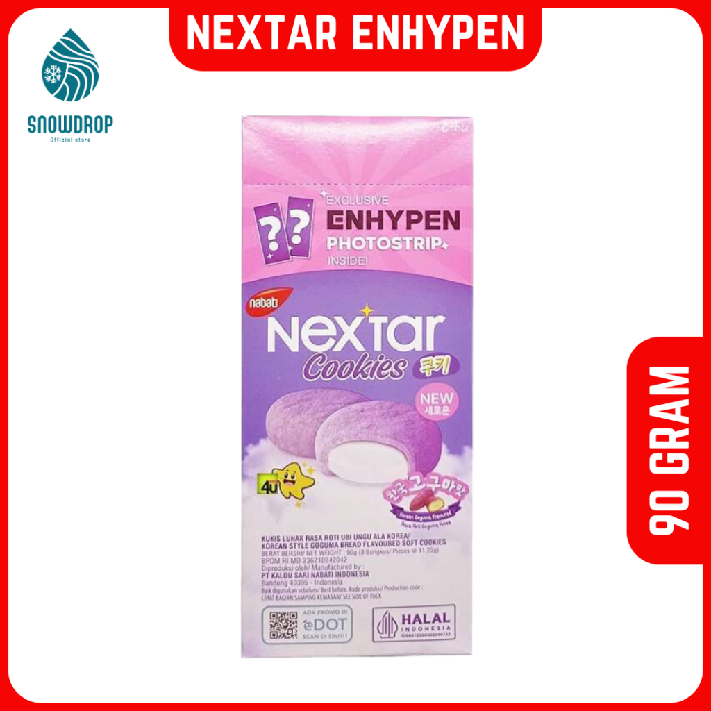 

Nextar X Enhypen Cookies Korean Goguma 90gr with Exclusive Photostrip