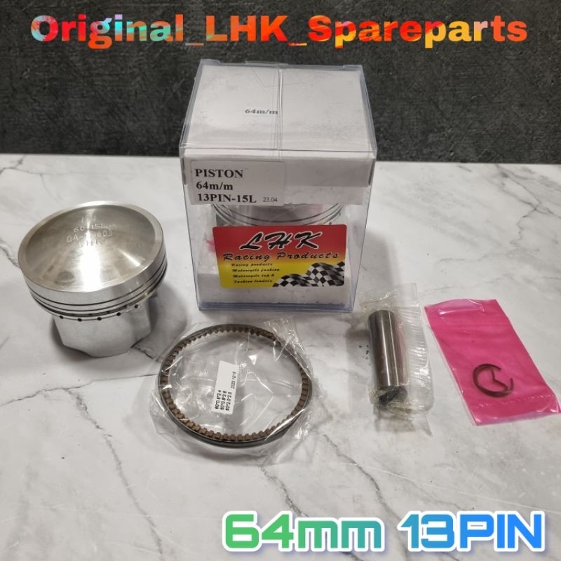 Piston Seher LHK 64mm 13 Pin Pen Set Ring Piston Seher Original LHK Thailand