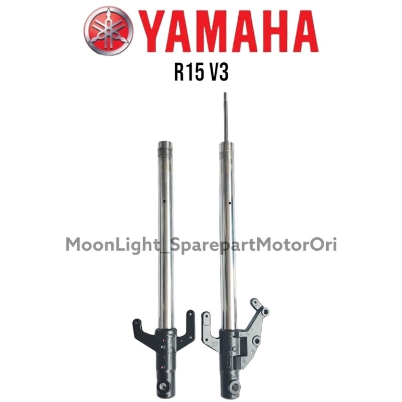 AS SHOCK SHOK DEPAN R15 V3 BATANG SHOK R 15 V3 KIRI KANAN ORI ORIGINAL ASLI YAMAHA YGP KANAN BK6-F31