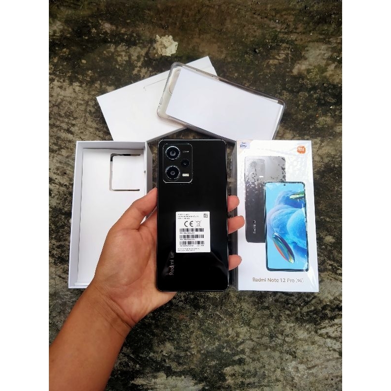 redmi not 12 pro 5G ram 8/256 mulus lengkap original