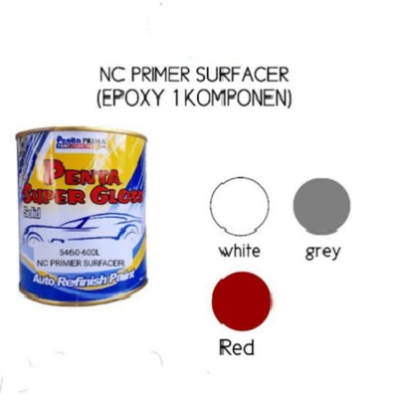 Cat Dasar Epoxy Penta Super Gloss NC Primer Surfacer 200ml
