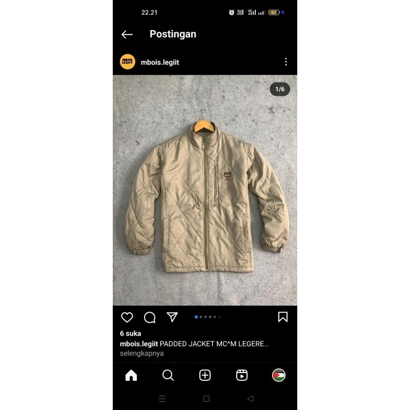 jaket padded mcm legere dan us route