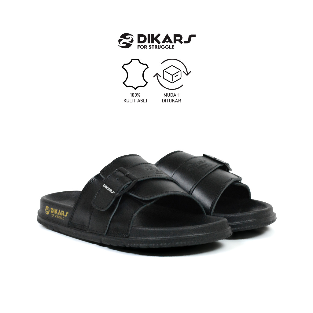 DIKARS - Tesla Black Slippers