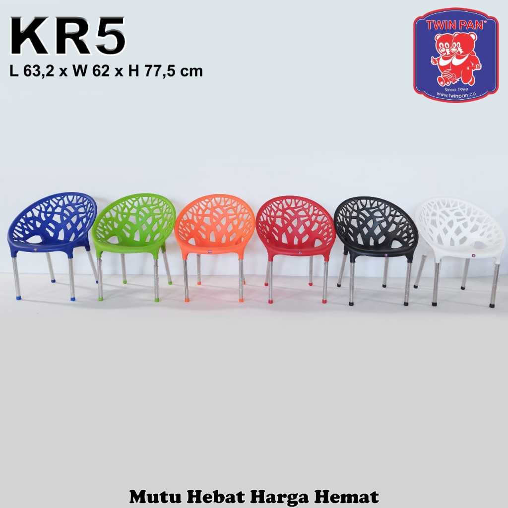 KURSI PLASTIK/ KURSI TAMAN/ KURSI FIBER/ KURSI TWINPAN KR5