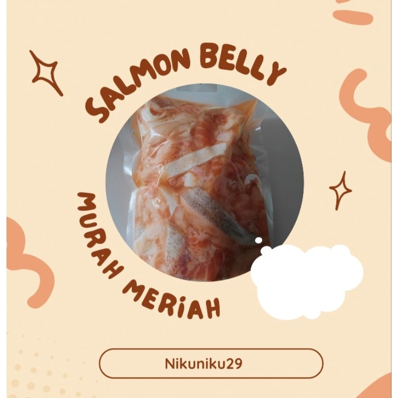 

Belly Salmon tanpa tulang 500g