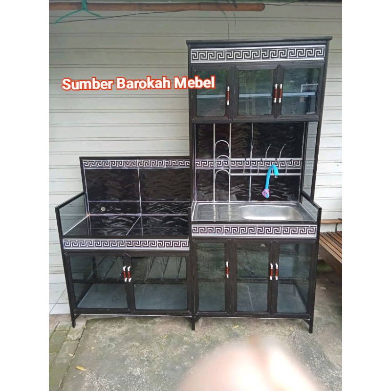 MEJA / RAK KOMPOR KOTAK + WASTAFEL P8 / KITCHEN SET (Hanya Semarang dan sekitarnya)